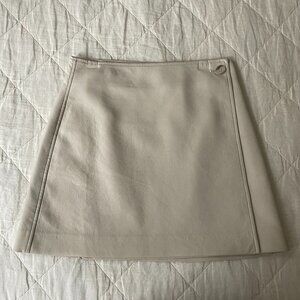 Aritzia (Babaton) Faux Leather Wrap Skirt